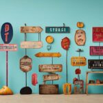 Variedade de placas decorativas para imprimir, com estilos minimalista, boho, vintage e infantil, ideal para decoração de quartos.